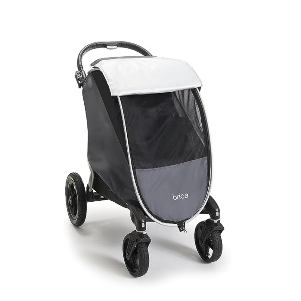 Brica Shield UPF+ 50 Weather and Insect Stroller Cover, Grey - Like New!
